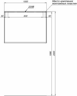 Зеркало Allen Brau Reality  1.32020.02 с подсветкой Серебро браш